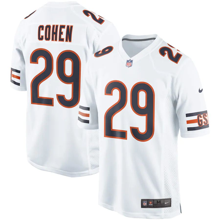 Men Chicago Bears #29 Tarik Cohen Nike White Event Game NFL Jersey->chicago bears->NFL Jersey